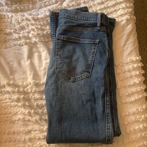 Gap cigarette high rise straight leg jeans